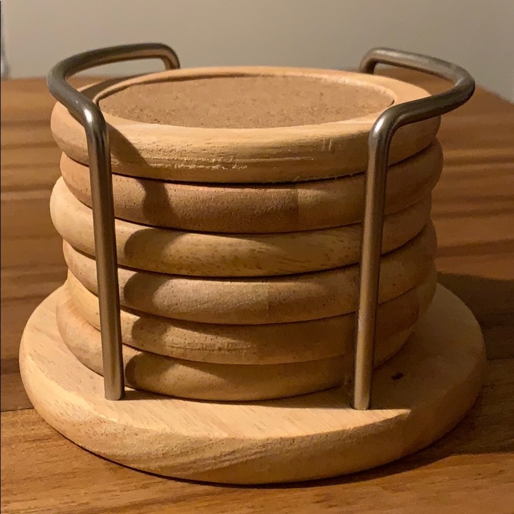 Bamboo Coaster Set